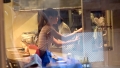 100%完全ガチ！噂の素人激カワ看板娘にアポなし取材⇒AV交渉！ target.27 ランチタイム中のカフェバーで働くポニーテールの似合う正統派美人スレンダー店員！ in 中野