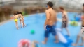 プールで3人組をナンパ！仲良く遊んでホテルに連れ込むといつの間にかセクキャバ状態に！？ 琴音芽衣-1