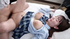仮病で保健室に来る学校舐めてる‘無口な爆乳制服女子’をお(媚)薬処方してキメセク診察 弓乃りむ19