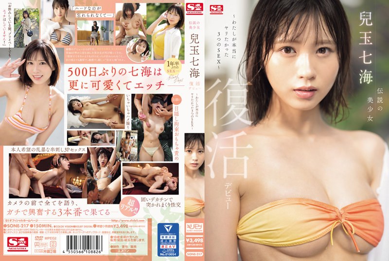 伝説の美少女 兒玉七海 復活デビュー~わたしが本当にヤリたかった3つのSEX~0