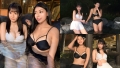 【乱交】色白柔らかマシュマロおっぱい×褐色弾力ハリ感おっぱいのW巨乳水着女子【えりか&はな】 EMILY 天野花乃-1